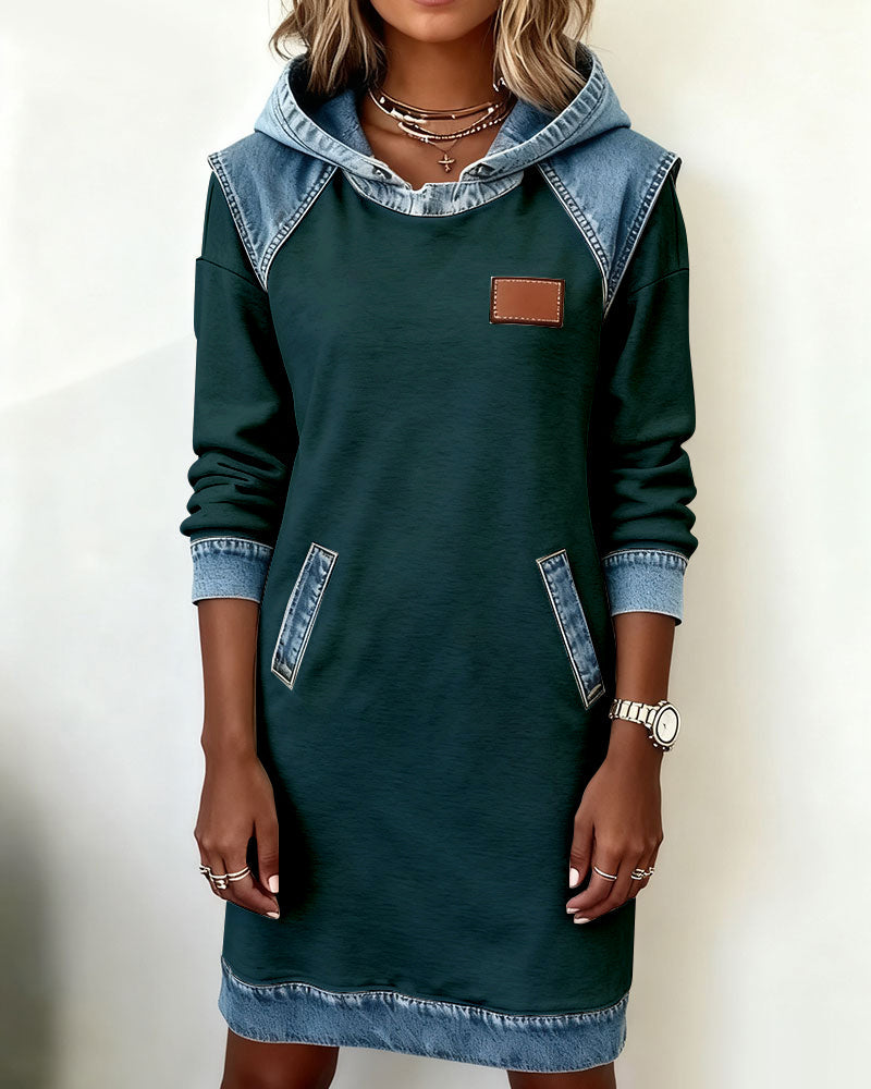 IVY | Robe à capuche avec panneaux contrastants