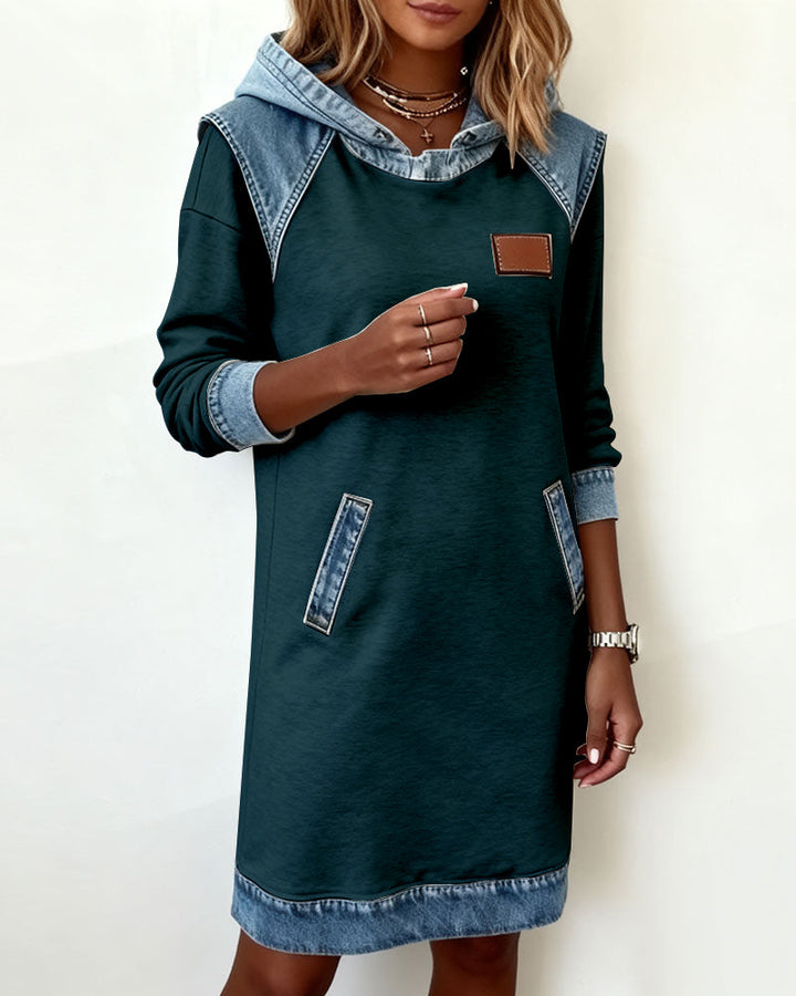 IVY | Robe à capuche avec panneaux contrastants