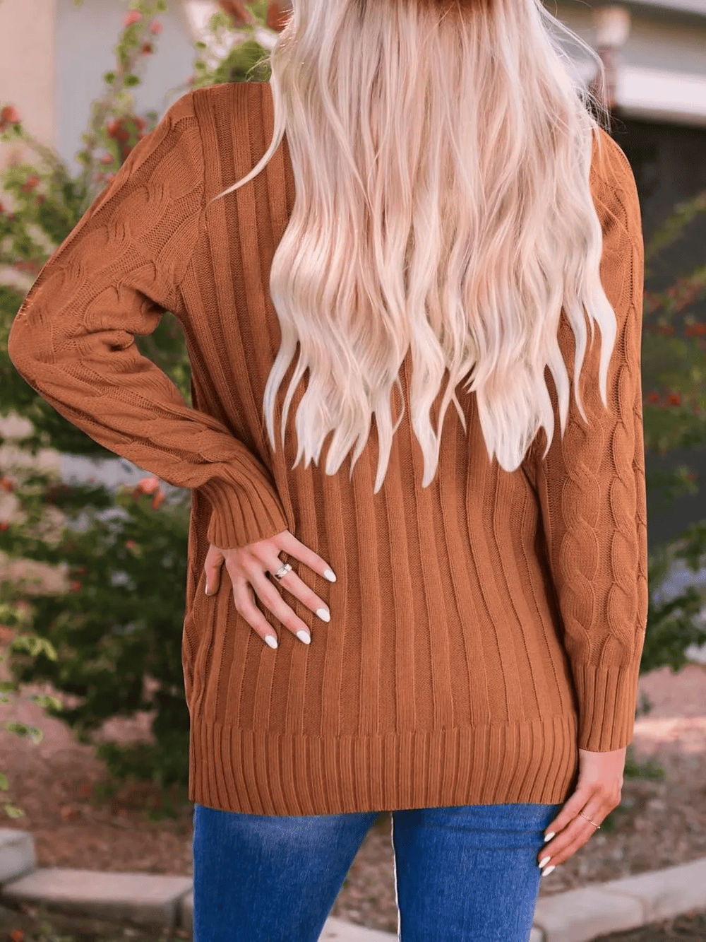 MARZENA | Cardigan douillet avec tresses