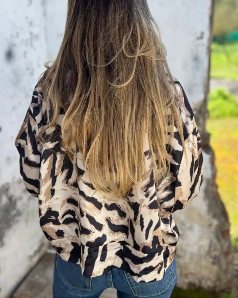 DARALA | Veste Bomber Imprimée Élégante