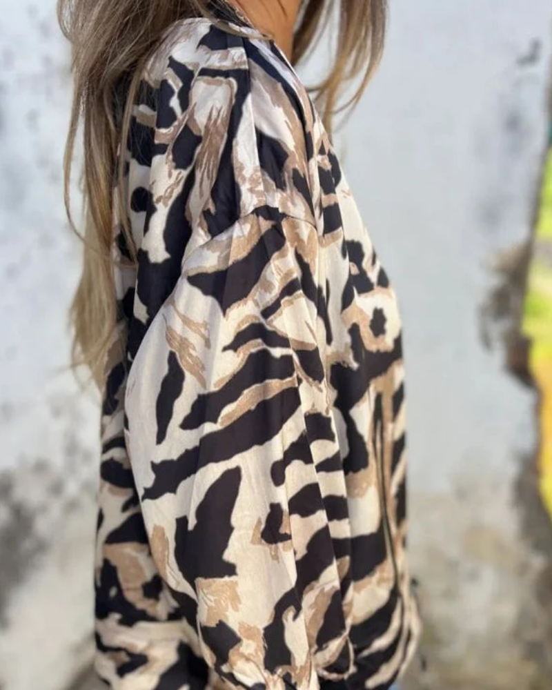 DARALA | Veste Bomber Imprimée Élégante