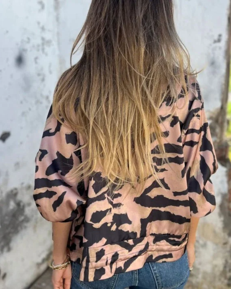 DARALA | Veste Bomber Imprimée Élégante