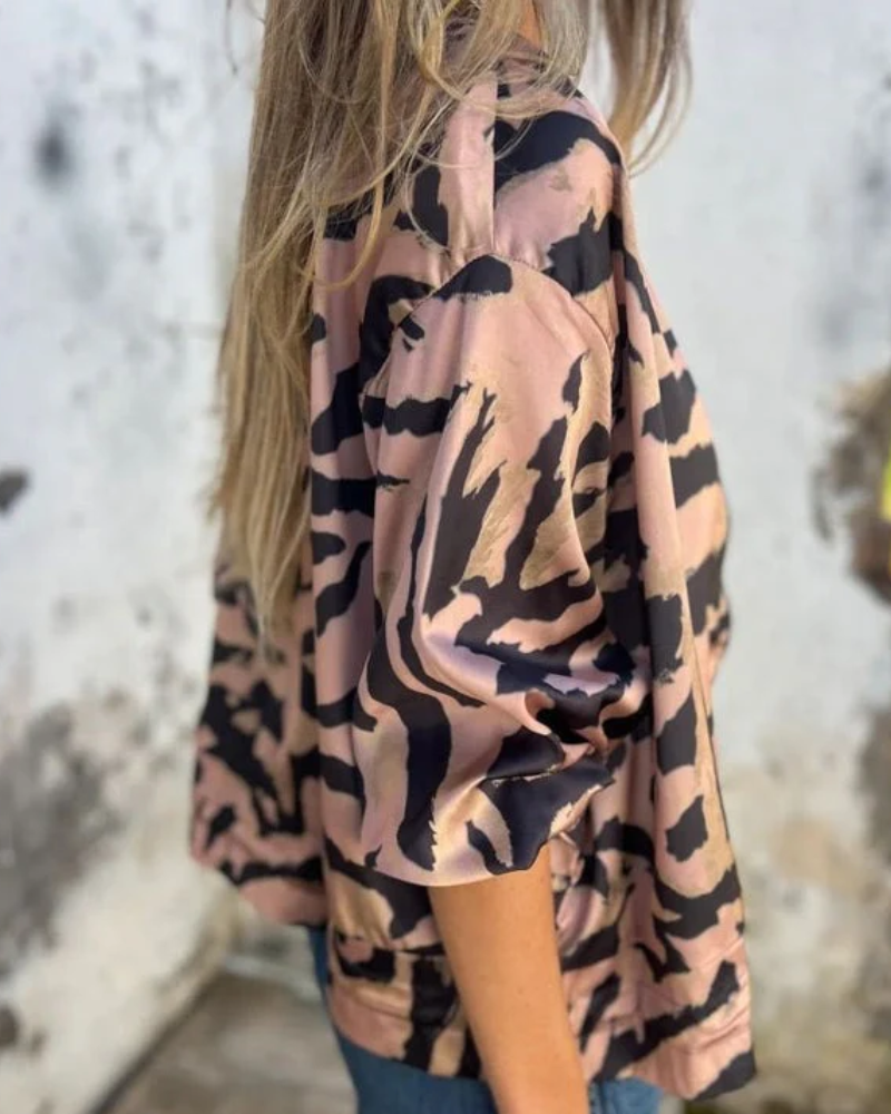 DARALA | Veste Bomber Imprimée Élégante