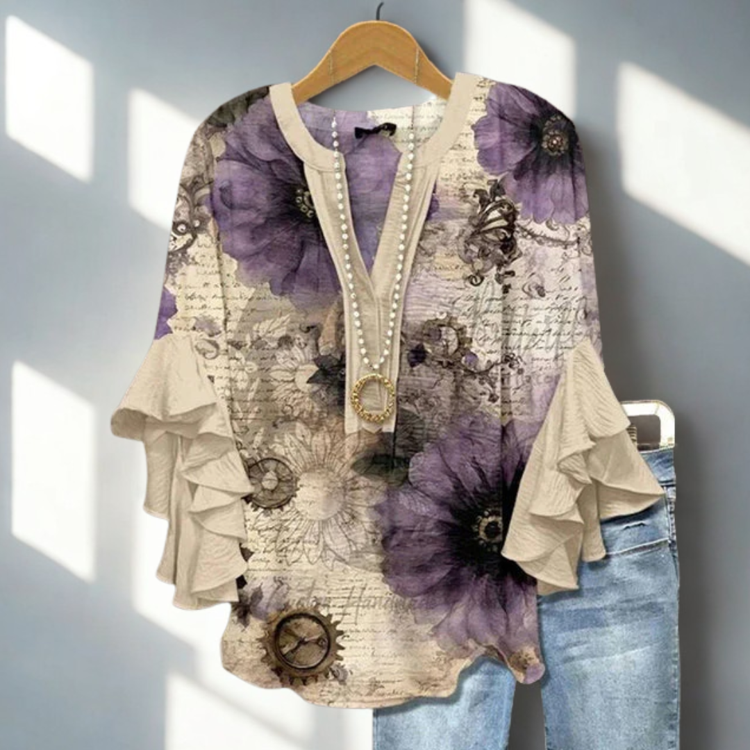 MARGOT | Chemisier fleuri élégant