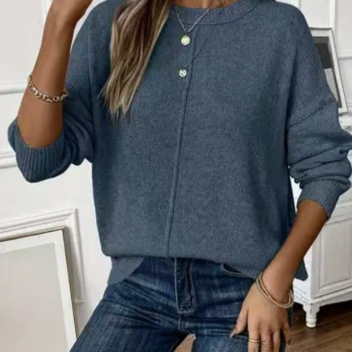 CHRISTY | Pull en tricot doux décontracté