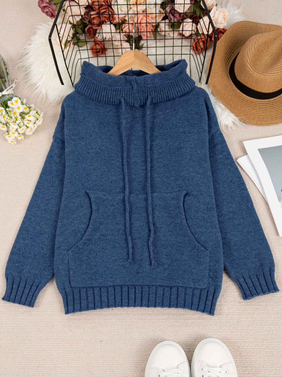 ZELINA | Pull à manches longues avec poche