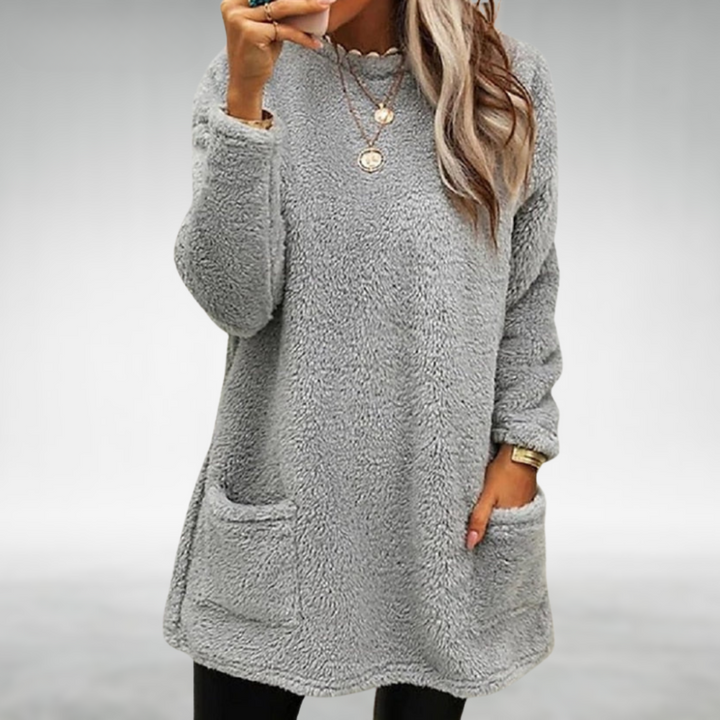 LUCY | Tunique en Teddy coton avec poches