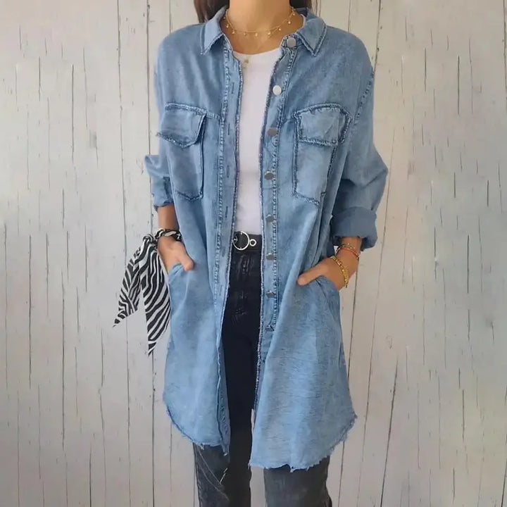 MARIE | Veste en Denim Décontractée