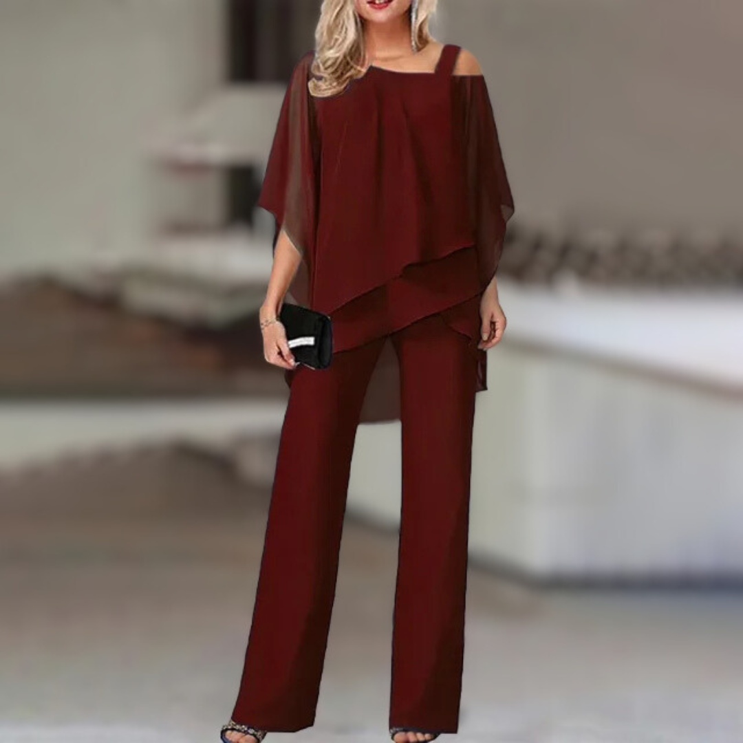 DANETTE | Ensemble Élégant Casual Deux Pièces