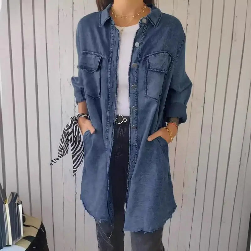 MARIE | Veste en Denim Décontractée