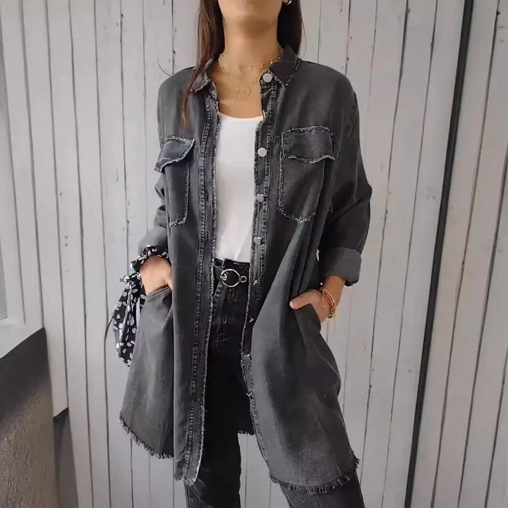 MARIE | Veste en Denim Décontractée