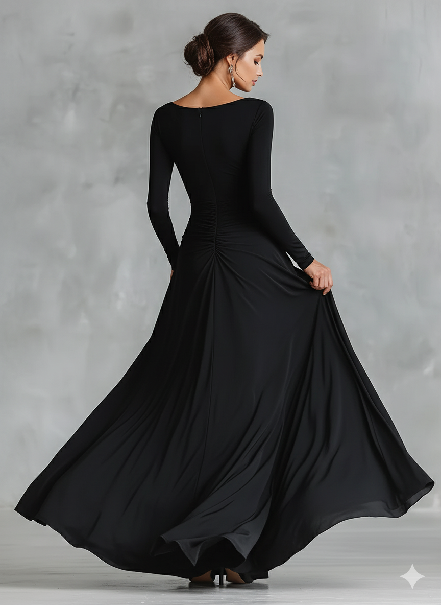 RUBY | Robe Maxi Élegante Noire
