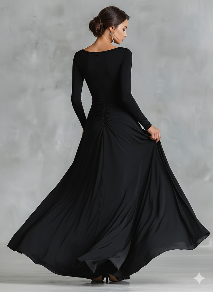 RUBY | Robe Maxi Élegante Noire