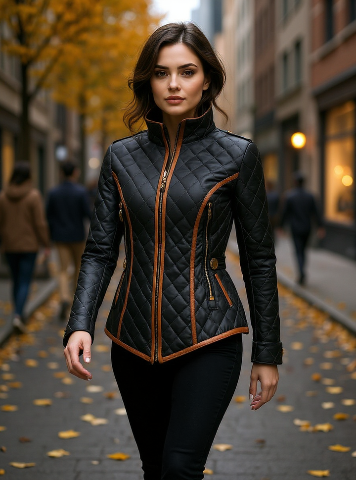 MANDY | Veste matelassée en diamant