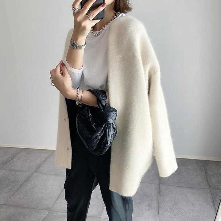 HABIBI | Cardigan élégant en daim