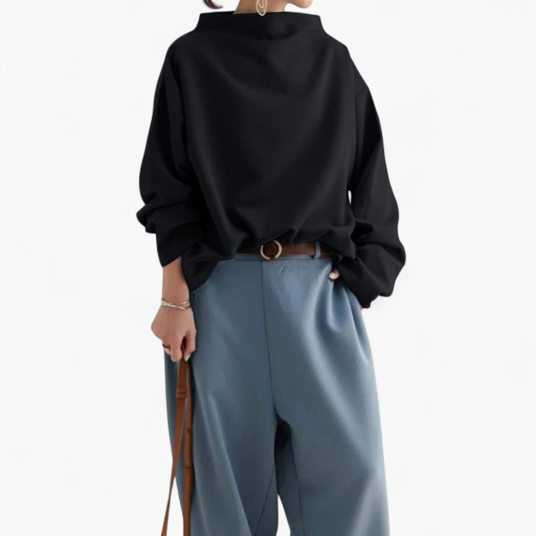 LAIMA | Pull doux avec col montant