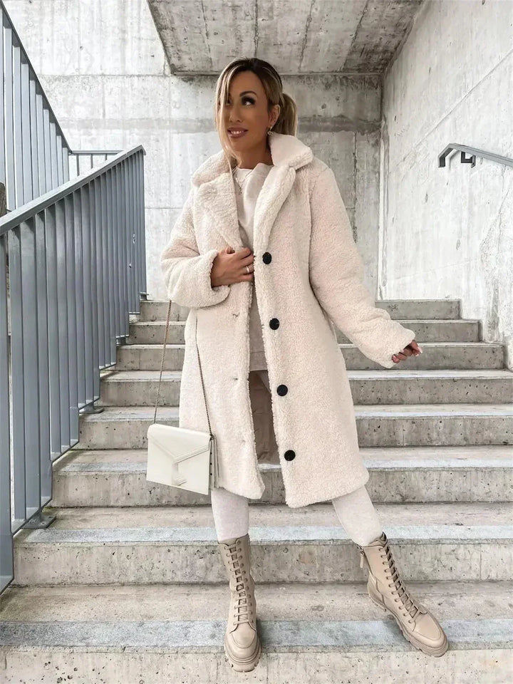 KATARINA | Manteau Teddy Casual Élégant