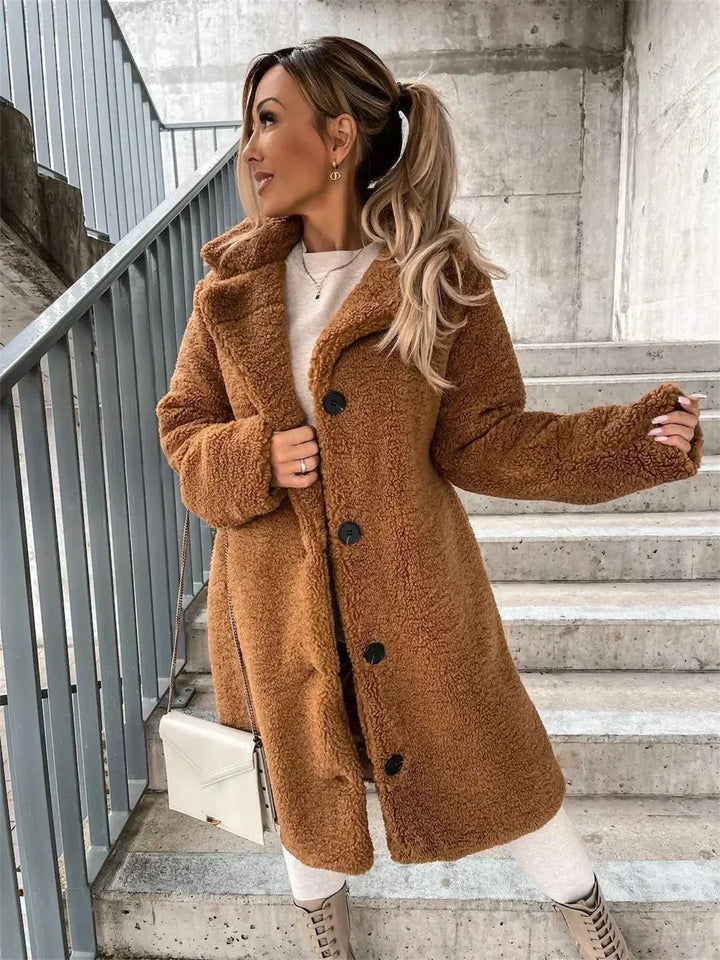 KATARINA | Manteau Teddy Casual Élégant