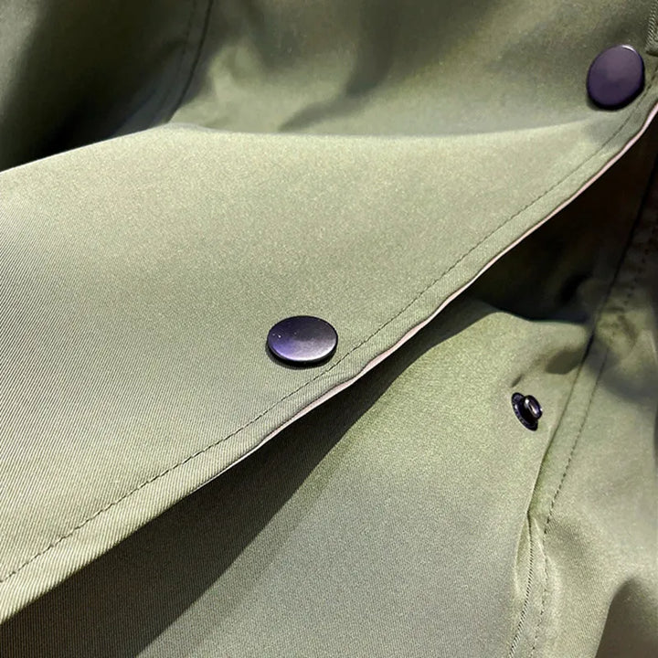 NATI | Veste à deux couches avec capuche, boutons-pression et fermeture éclair