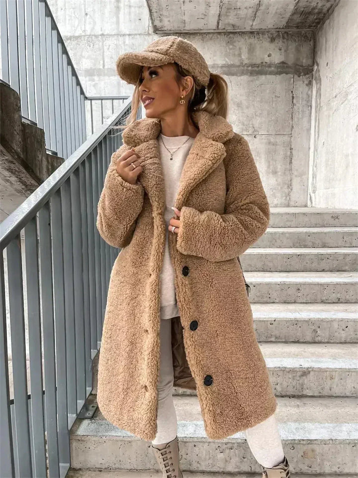 KATARINA | Manteau Teddy Casual Élégant