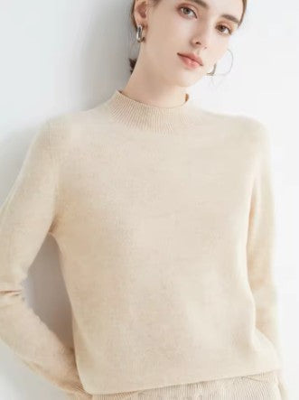 LALEI | Pull en laine confortable avec col montant