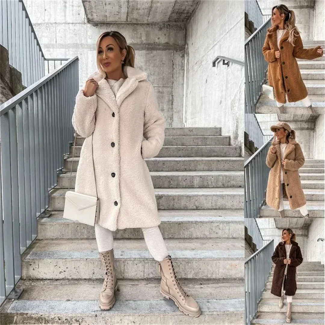 KATARINA | Manteau Teddy Casual Élégant