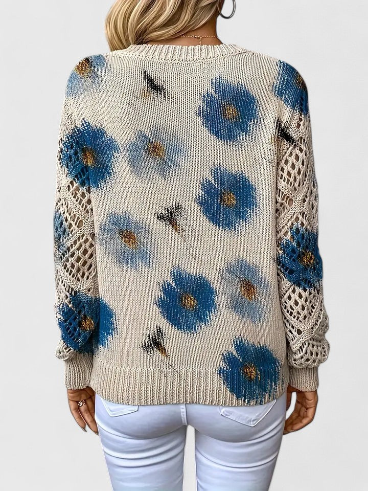 LIZA | Pull élégant avec motif floral