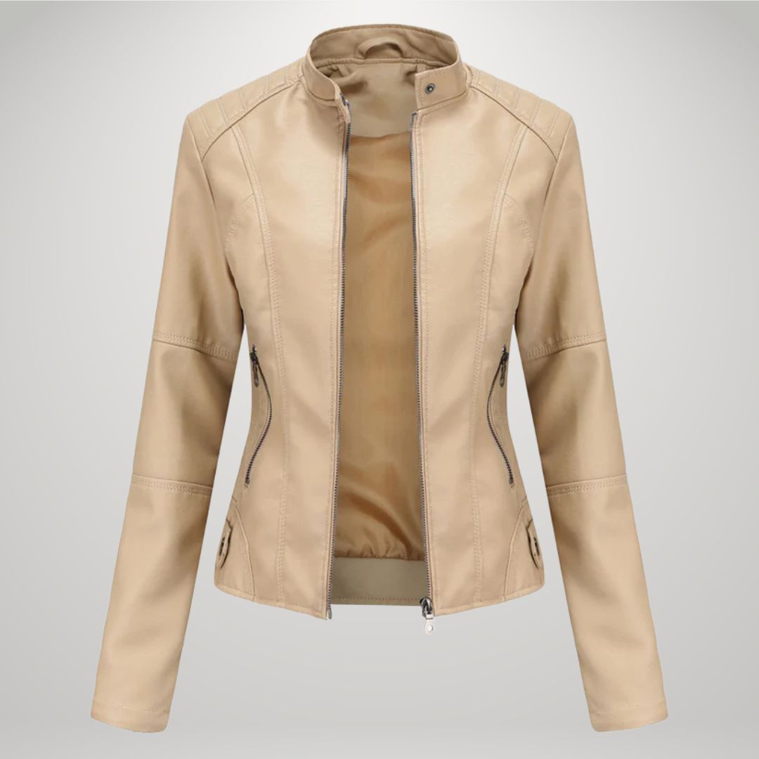 LUCYNA | Veste en simili cuir