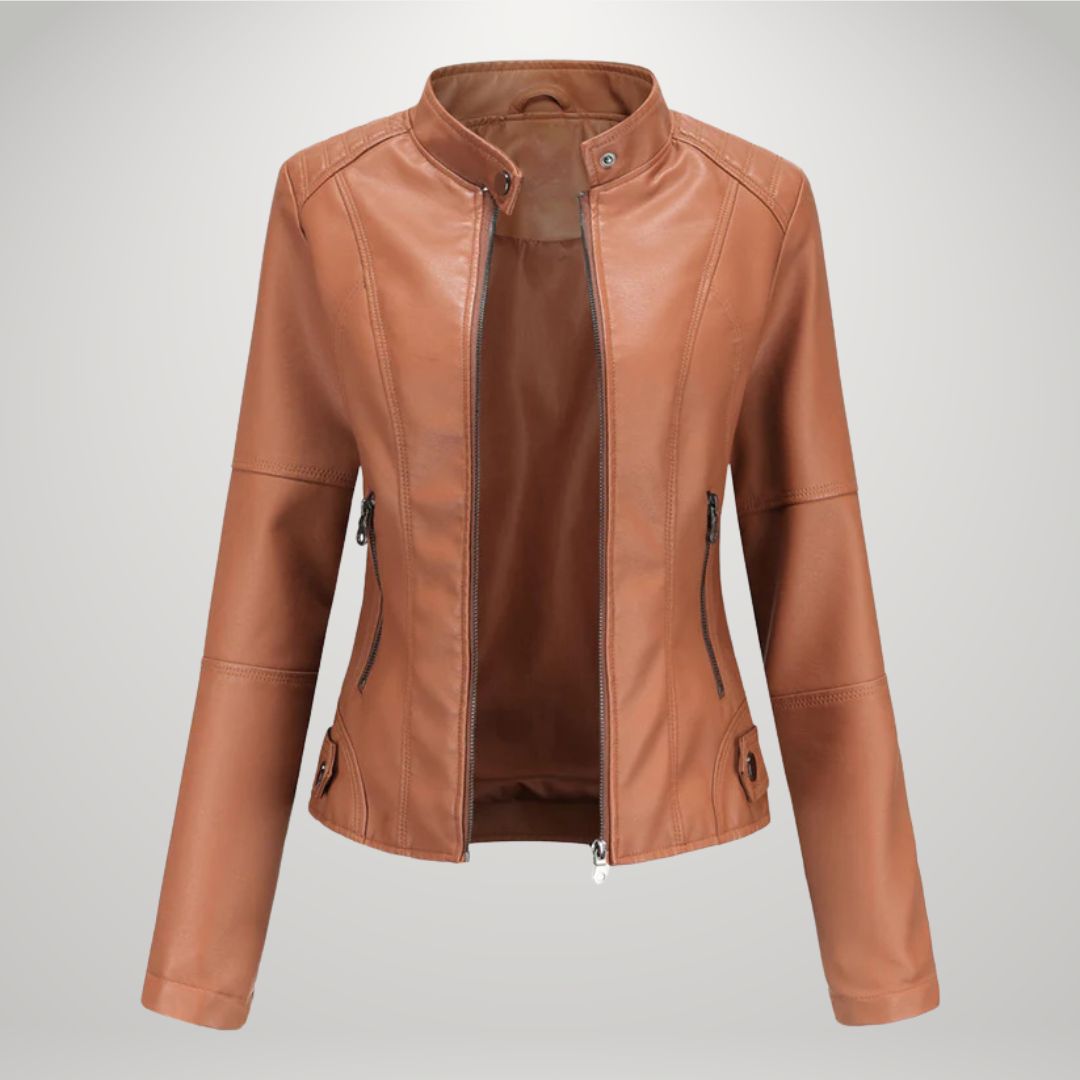 LUCYNA | Veste en simili cuir